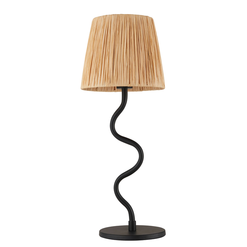 Wriggle Rafia Table Lamp