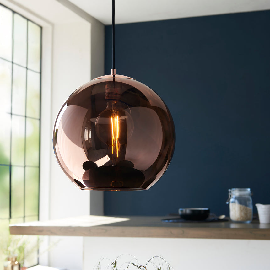 Boli Copper Glass Pendant Light