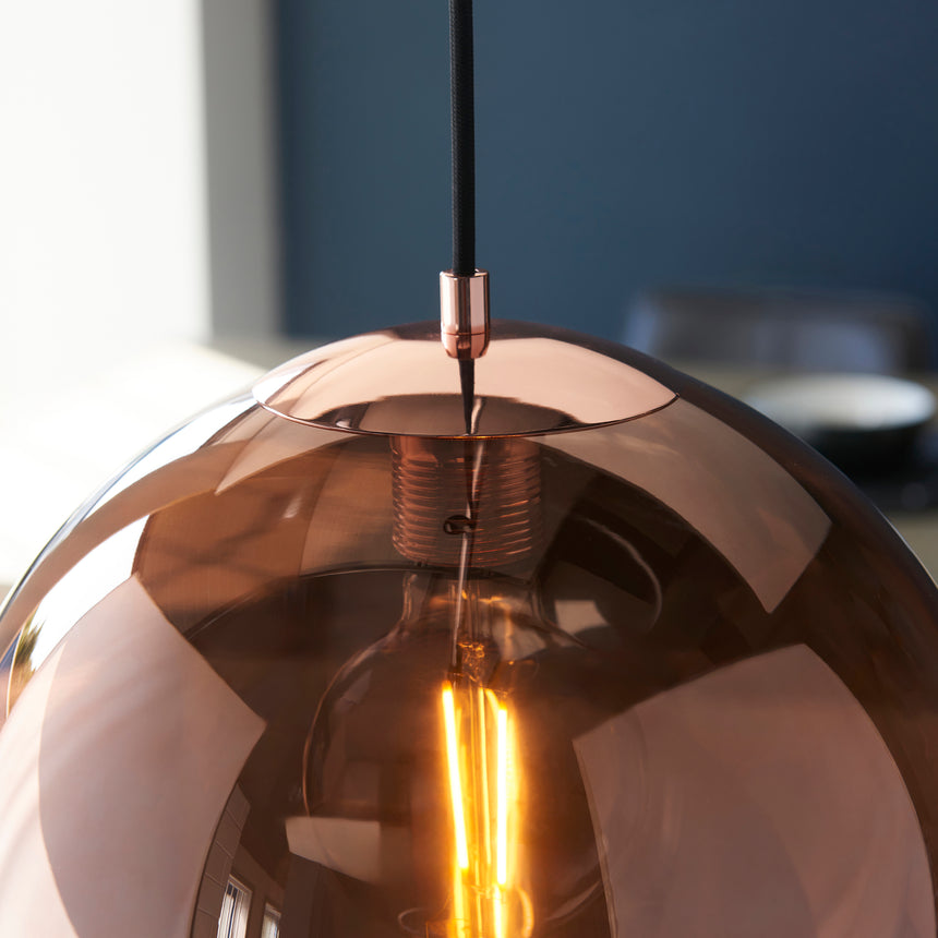 Boli Copper Glass Pendant Light