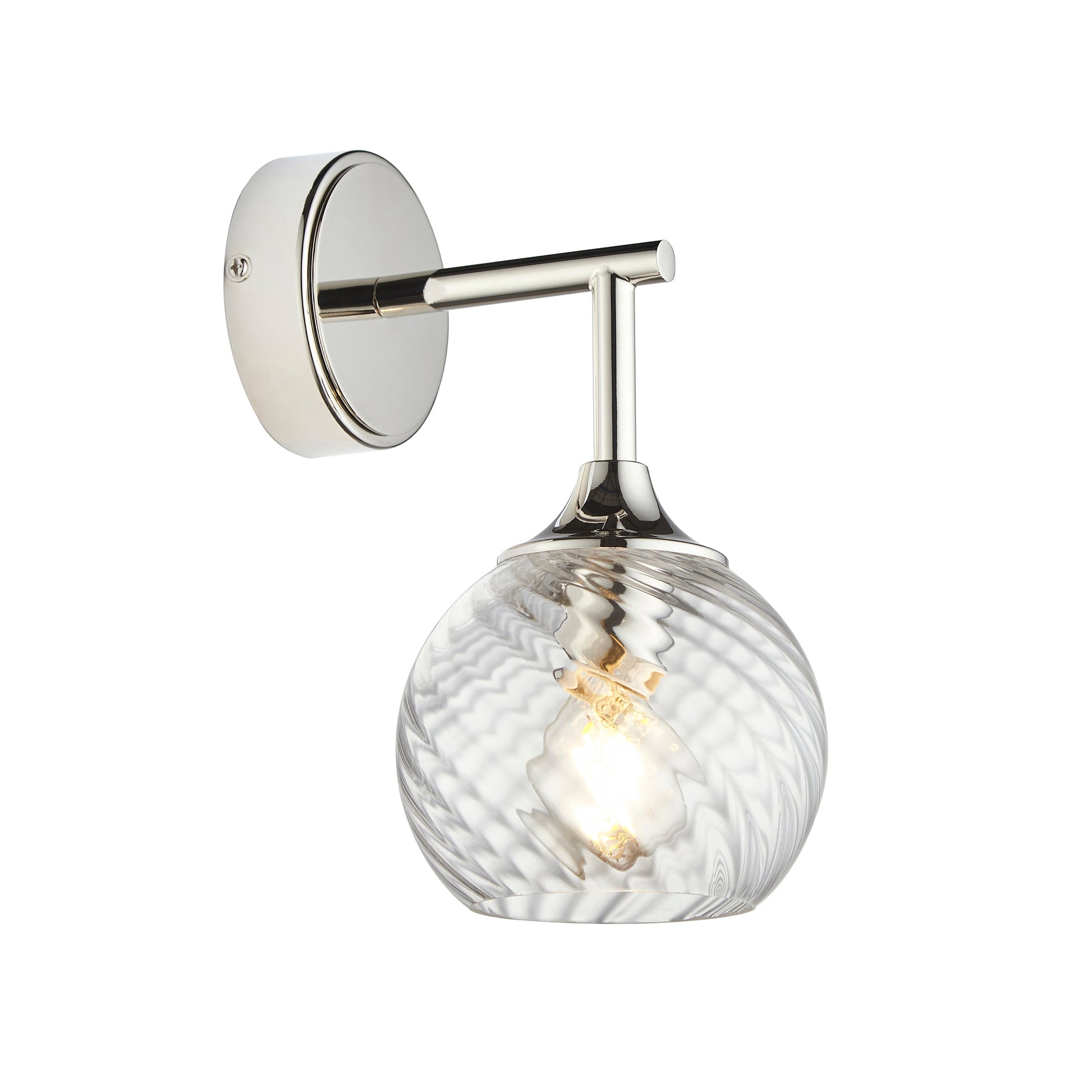 Allegra Wall Light, Bright Nickel