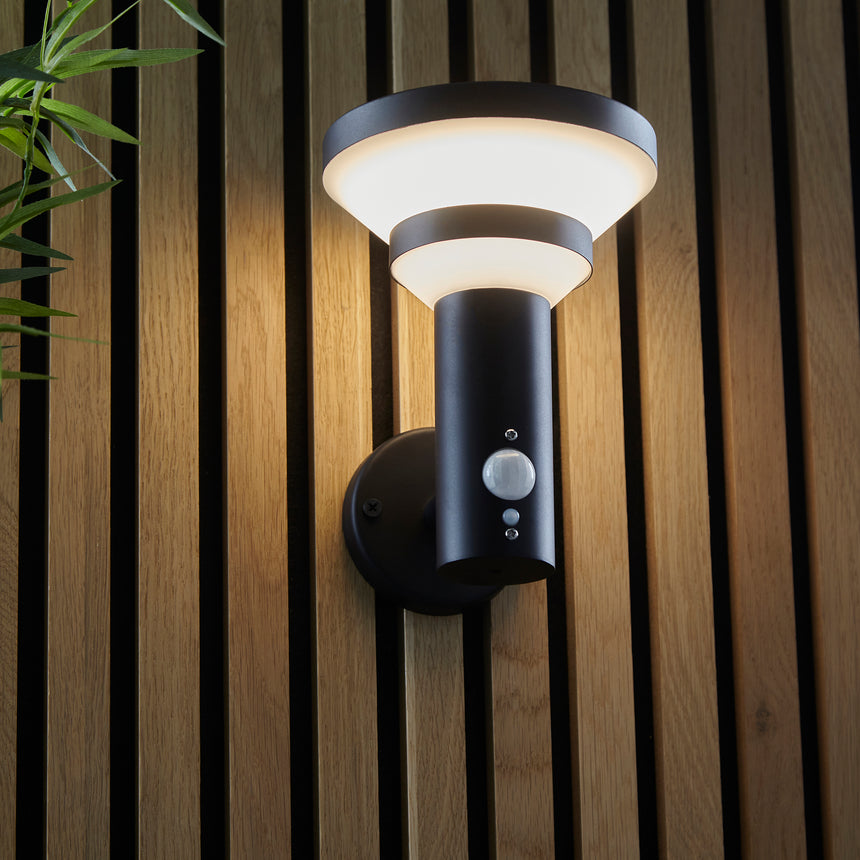 Halton Solar Outdoor Wall Light, IP44