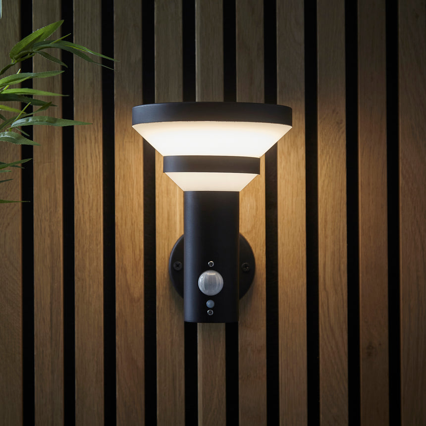 Halton Solar Outdoor Wall Light, IP44