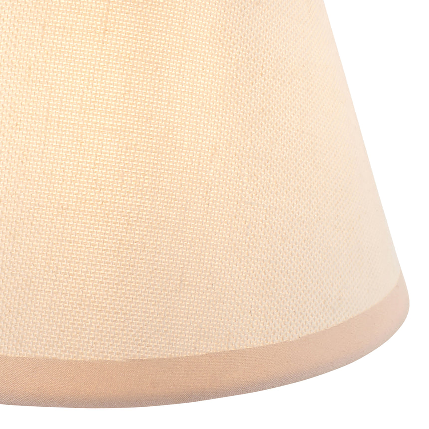 Vintage White Cotton Lamp Shade, 16cm