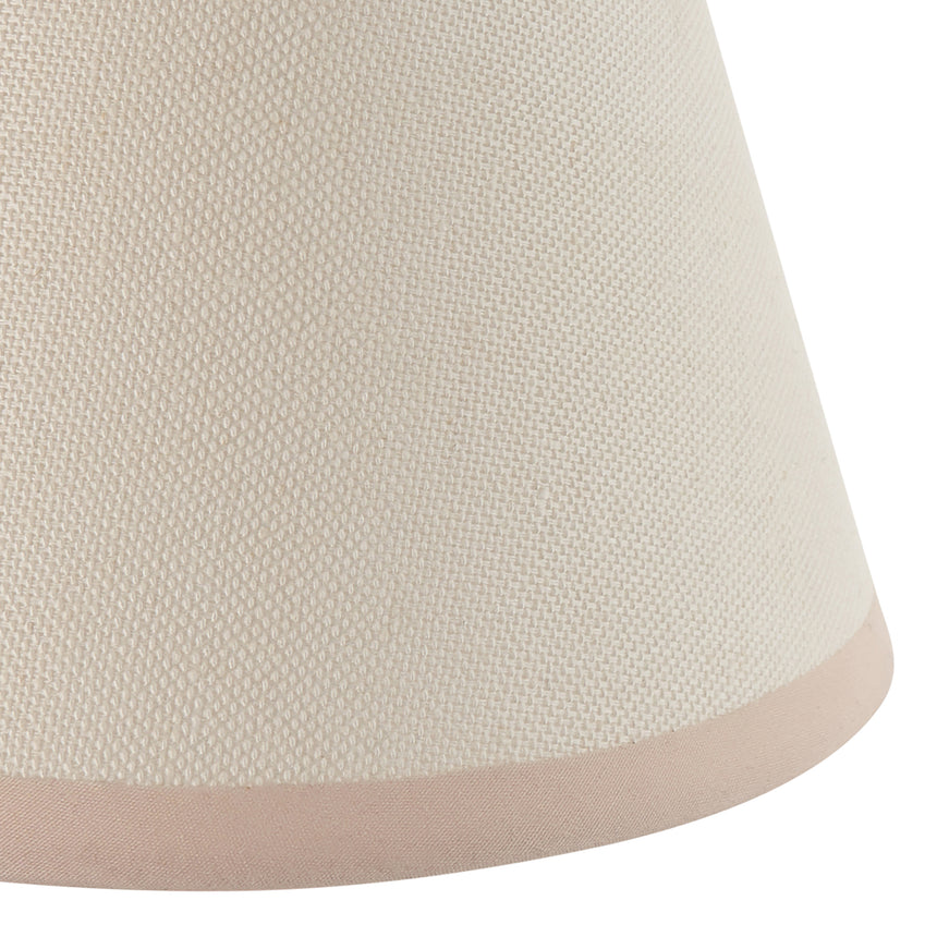 Vintage White Cotton Lamp Shade, 16cm