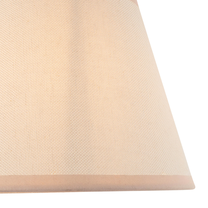 Vintage White Cotton Lamp Shade, 20cm