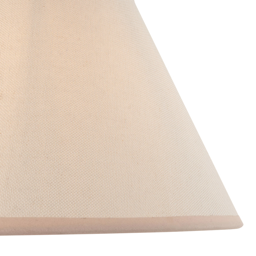 Vintage White Cotton Lamp Shade, 30cm