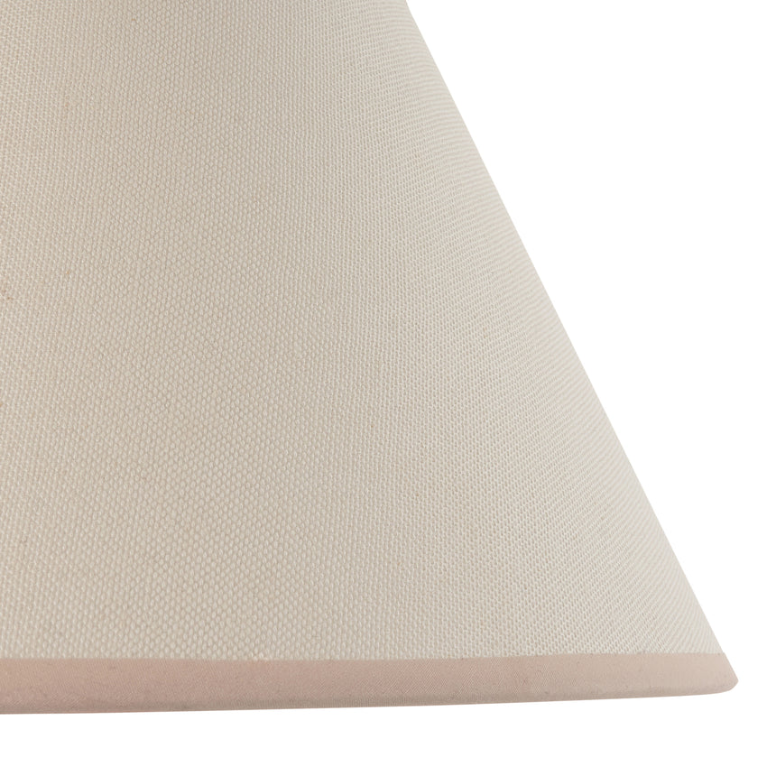 Vintage White Cotton Lamp Shade, 30cm