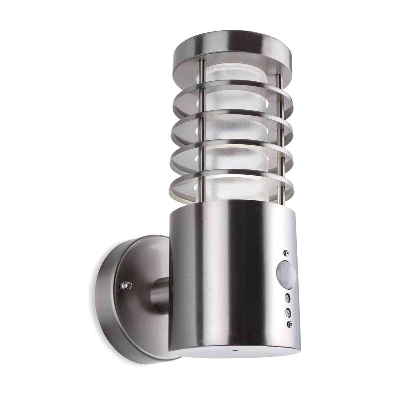 Riston PIR LED Outdoor Wall Light, Stainless Steel