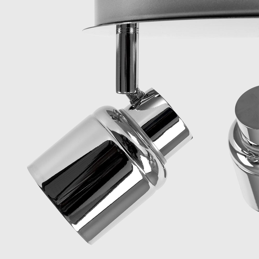 Sutton 3 Light Bathroom Ceiling Spotlight, Chrome