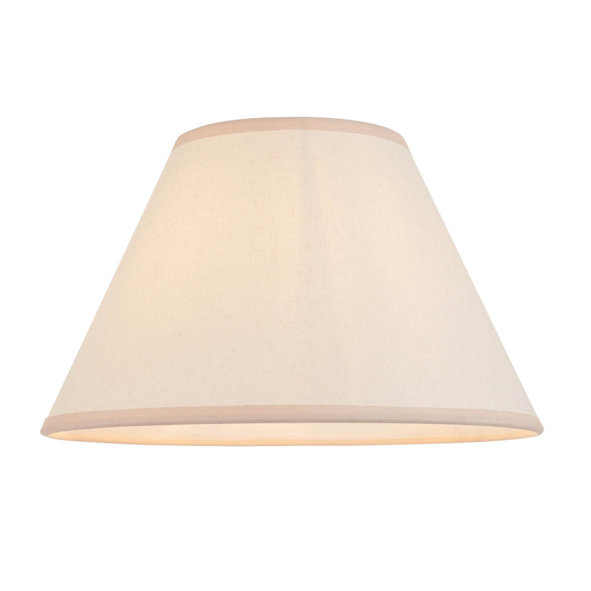 Vintage White Cotton Lamp Shade, 30cm