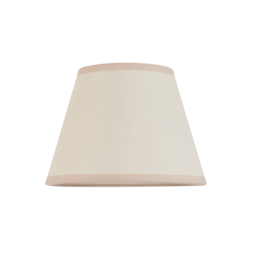 Vintage White Cotton Lamp Shade, 20cm