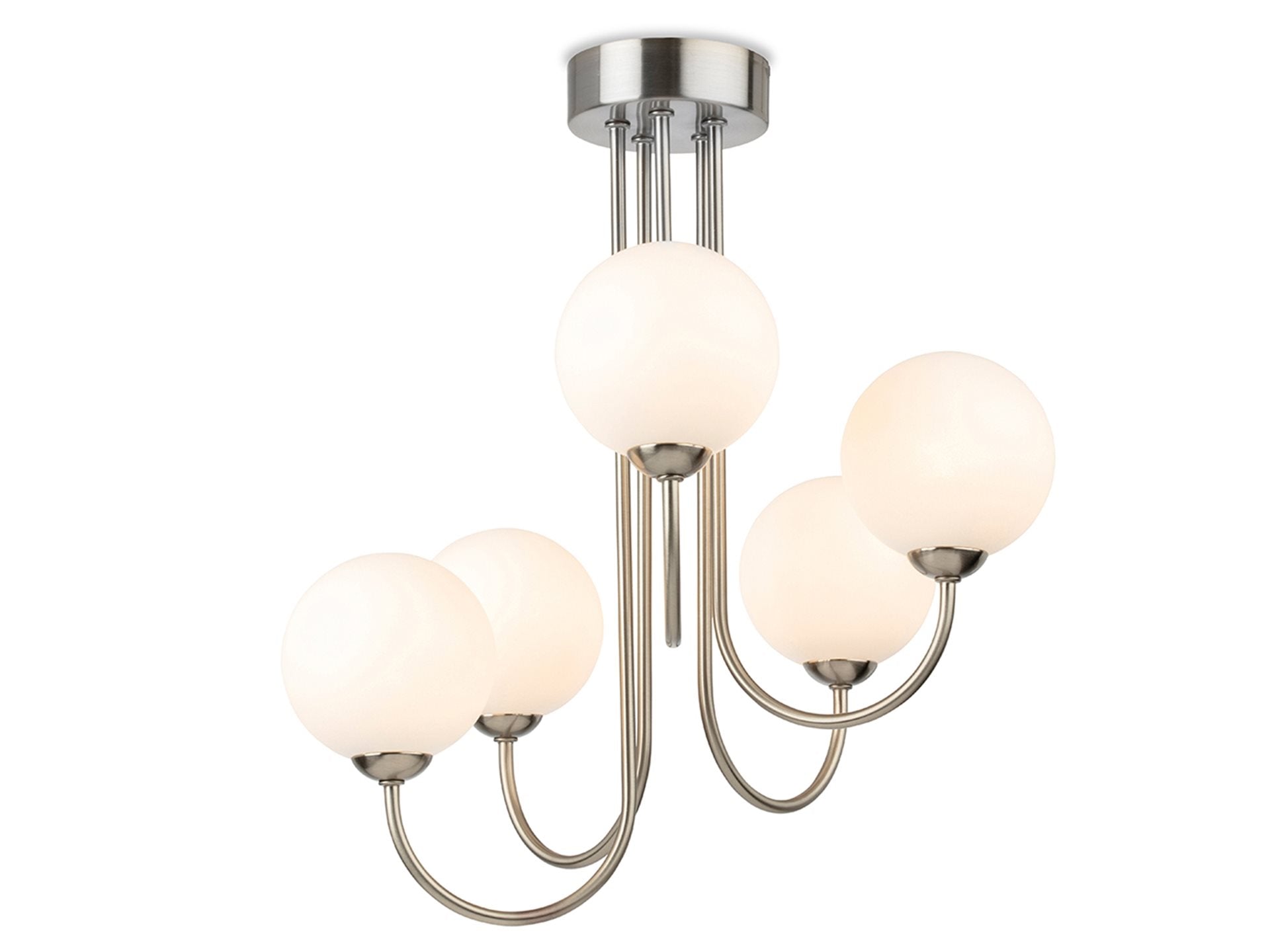 Bodel 5 Globe Semi-Flush Ceiling Light
