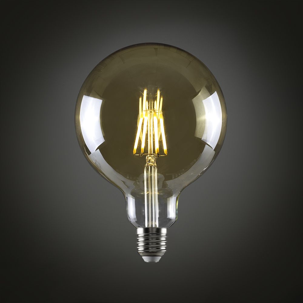 E27 G125 Globe Light Bulb 6w 660lm