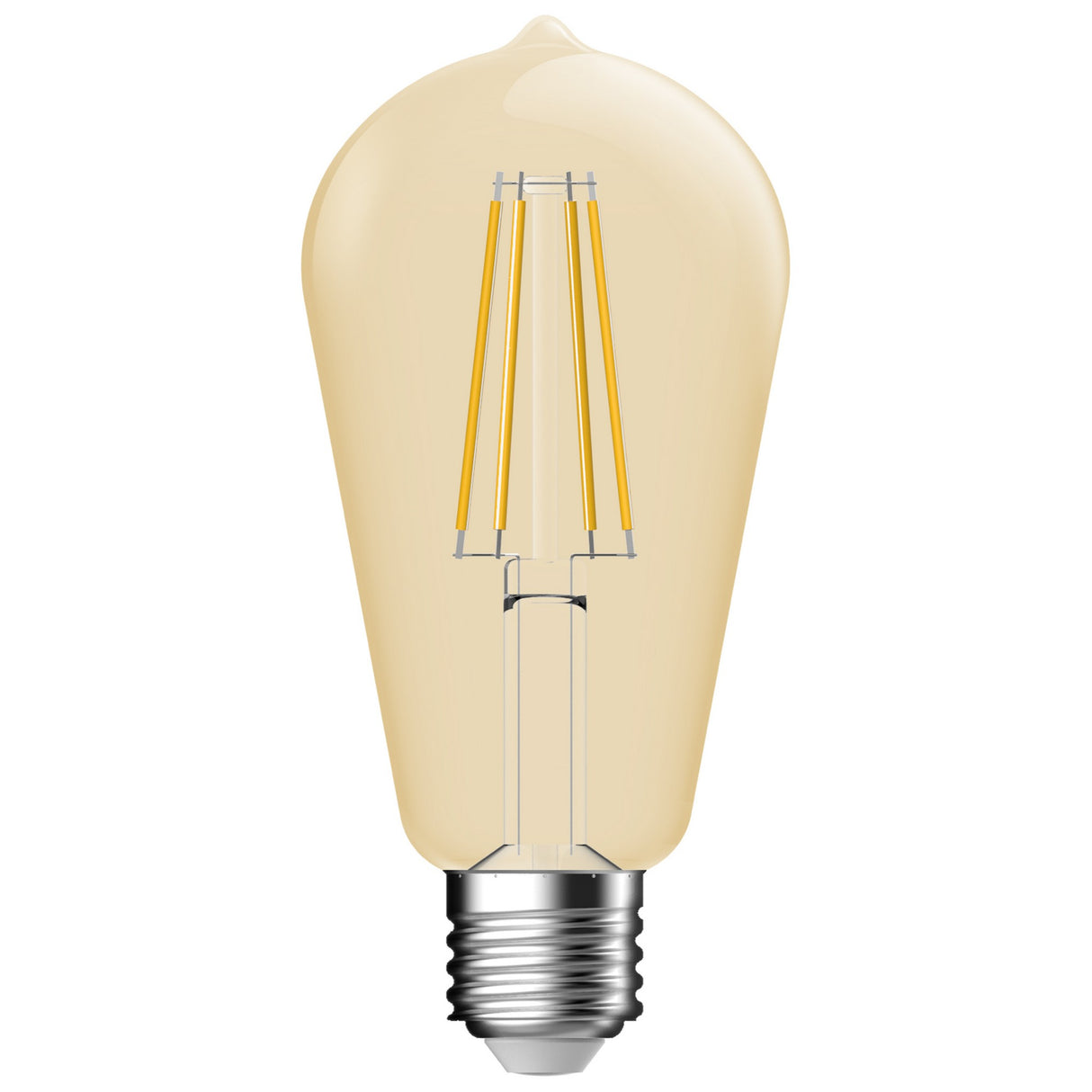 E27 400lm 5.4w ST64 LED Filament Warm White Dimmable Light Bulb