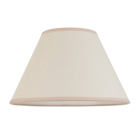 Vintage White Cotton Lamp Shade, 30cm