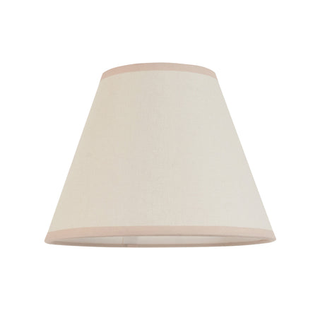 Vintage White Cotton Lamp Shade, 25cm