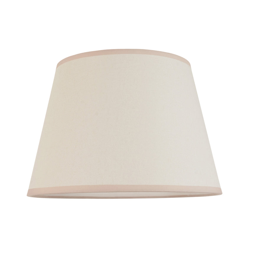 Vintage White Cotton Lamp Shade, 35cm