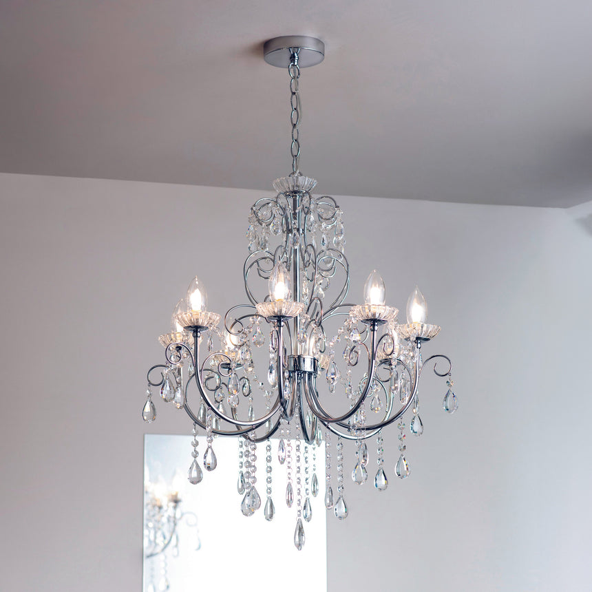 Tabitha 8 Light Bathroom Chandelier