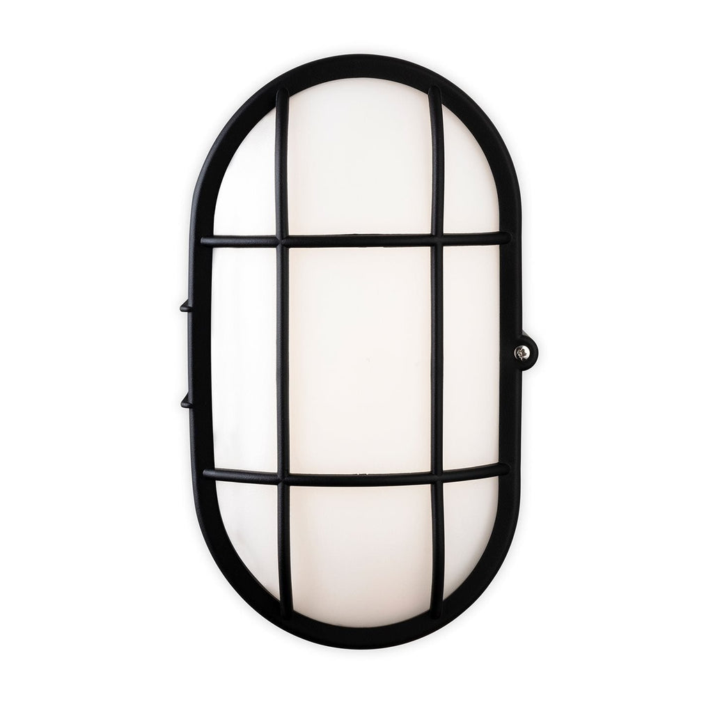 Morgan Oval Caged Outdoor LED Bulkhead Light