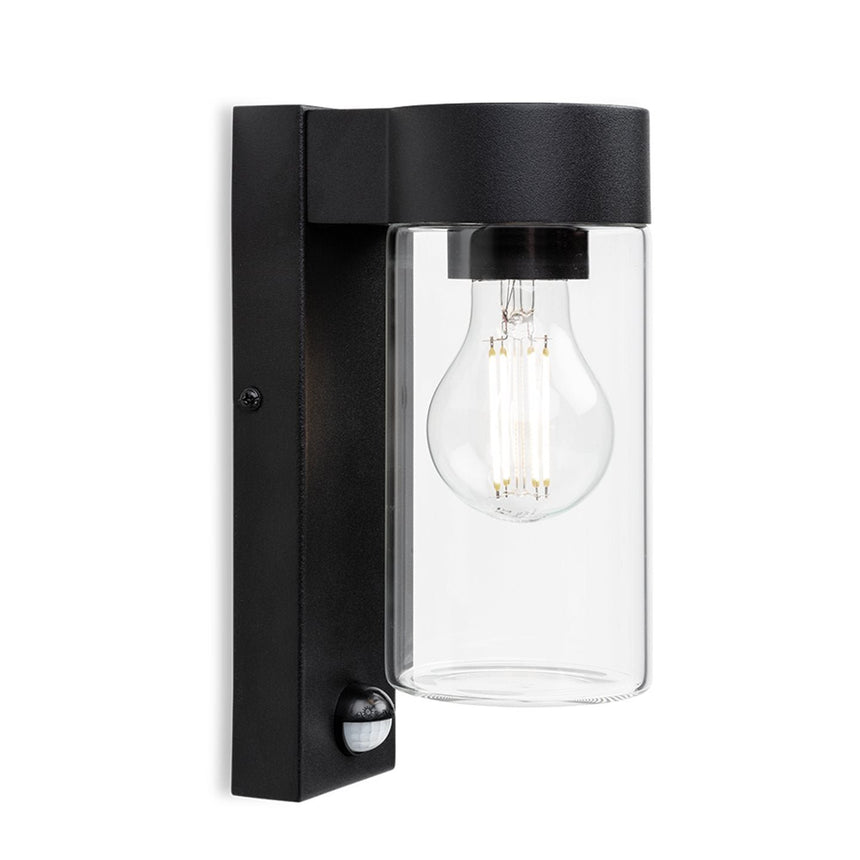 Avant Wall Light with PIR, Black