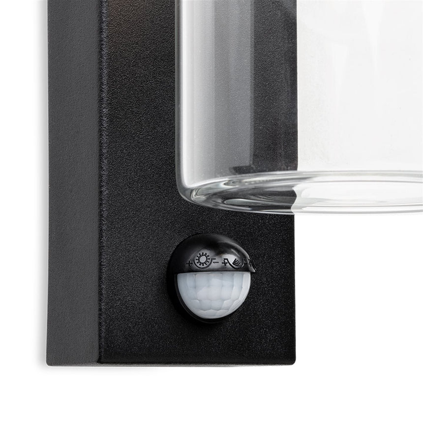 Avant Wall Light with PIR, Black