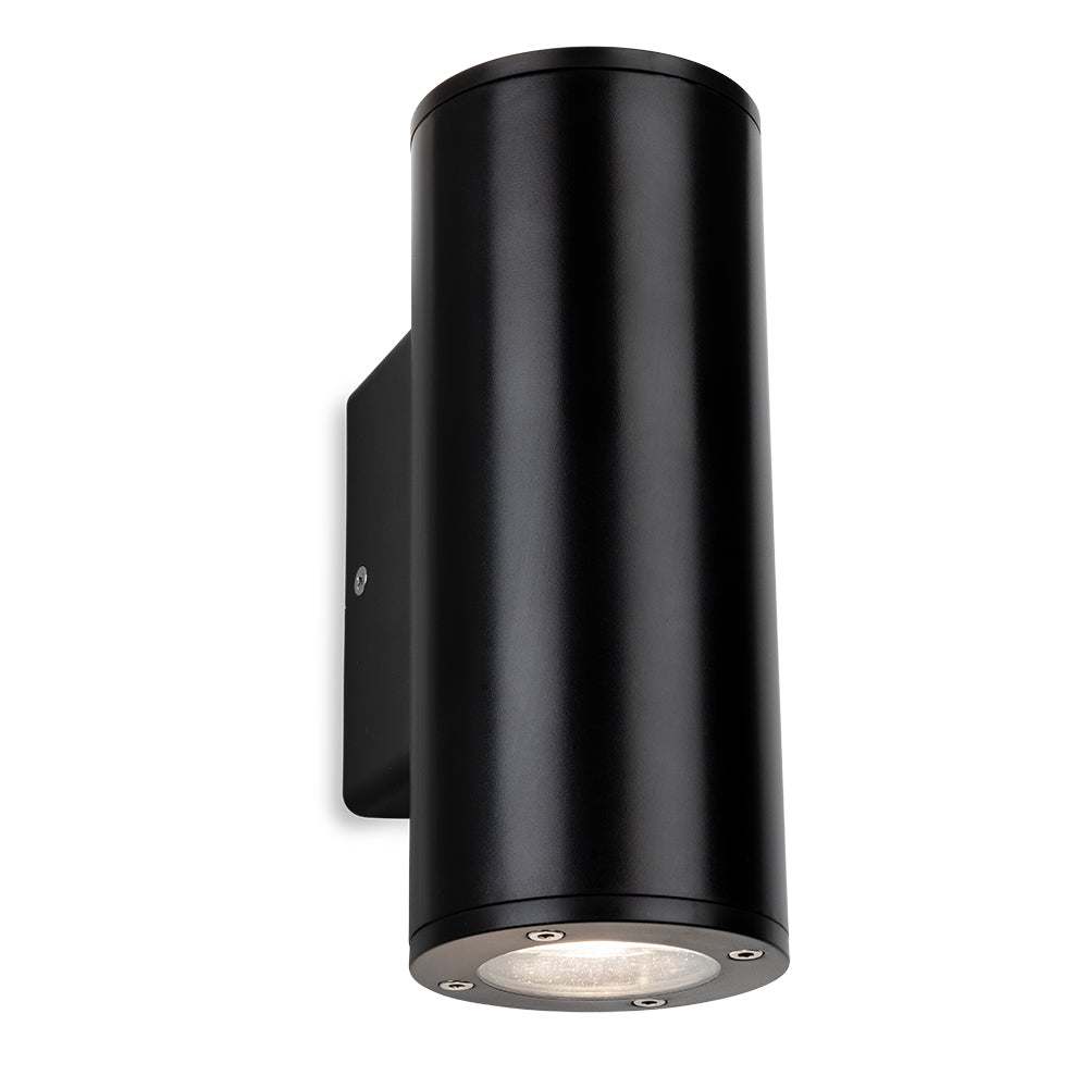 Andre Round Up & Down Wall Light, Black