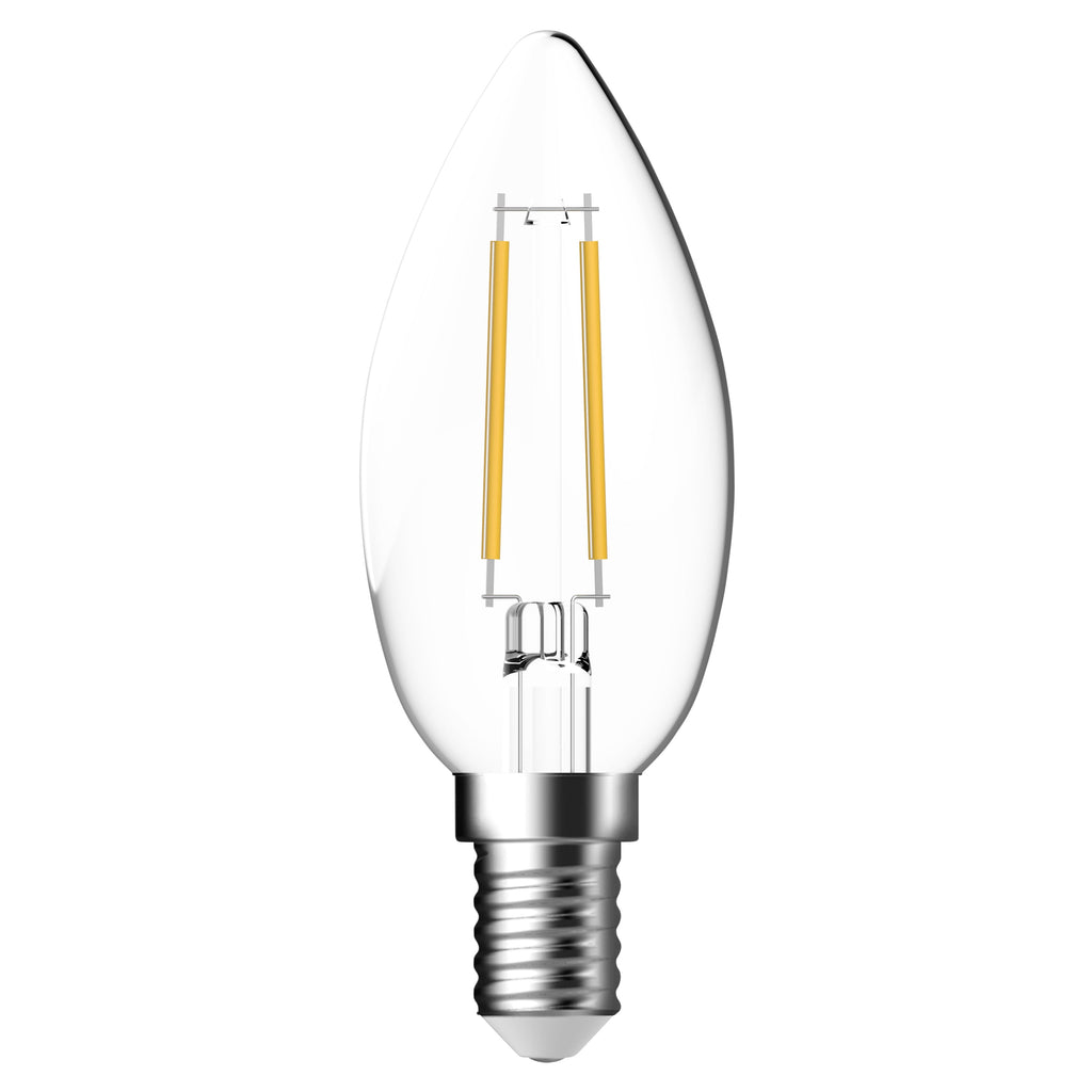 E14 Candle 4w 470lm Warm White 2700k LED Filament Light Bulb (40w eqv)