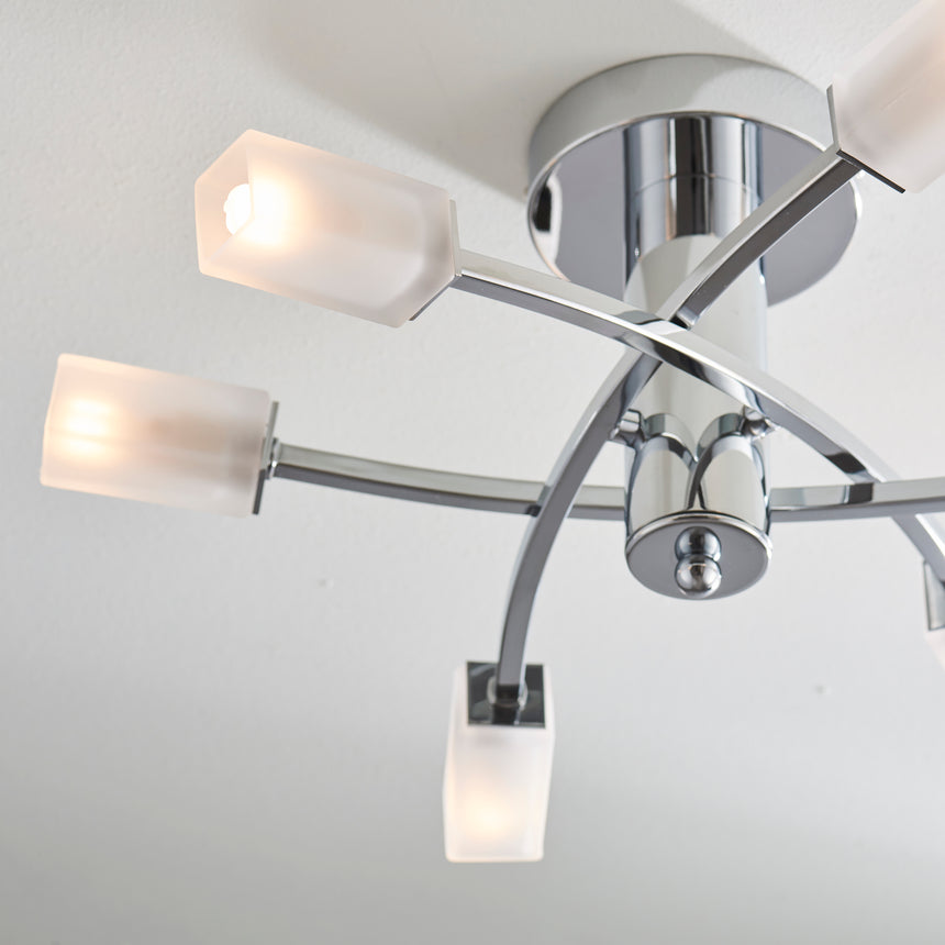 Havana 6-Light Semi-flush Ceiling Light