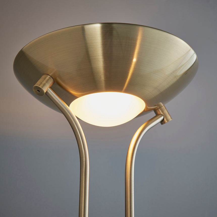 Rome Uplighter Floor Lamp with reading light