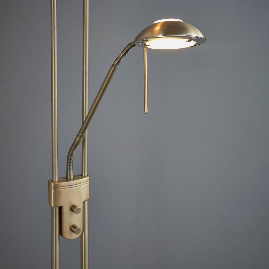 Rome Uplighter Floor Lamp with reading light