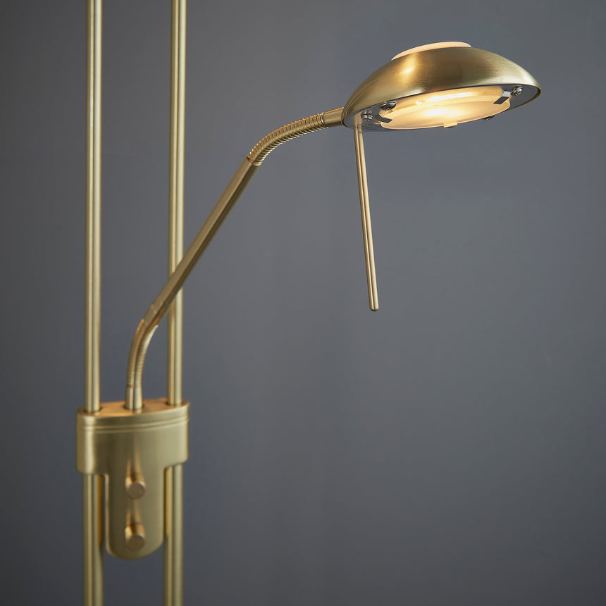 Rome Uplighter Floor Lamp with reading light