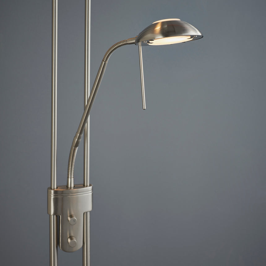 Rome Uplighter Floor Lamp with reading light