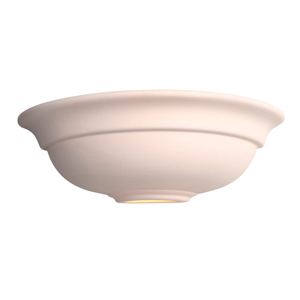 Montford Paintable Ceramic Bowl Uplighter