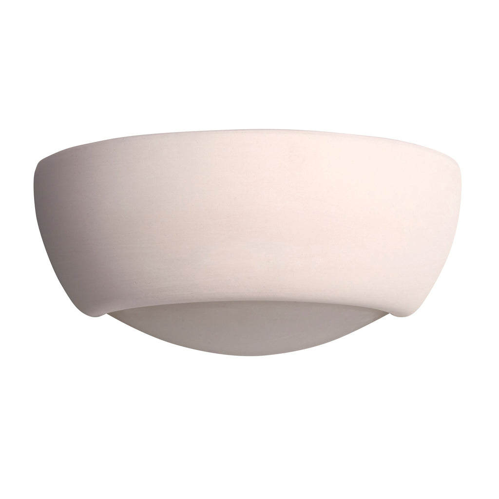 Montford Paintable Ceramic Bowl Uplighter