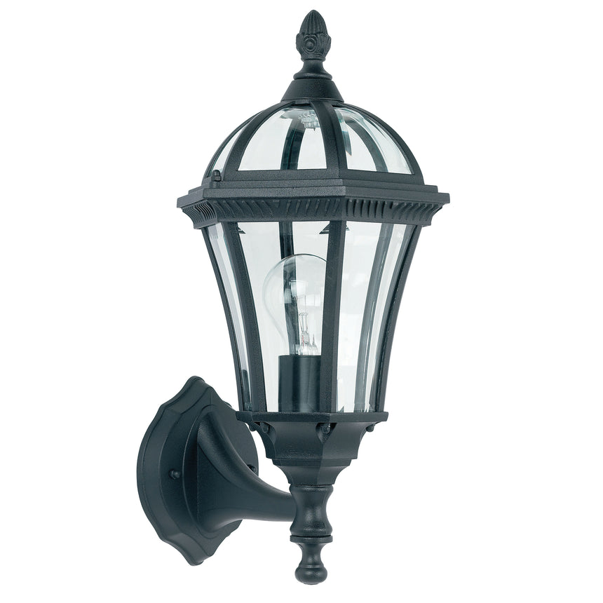 Drayton Up Outdoor Wall Lantern, Black