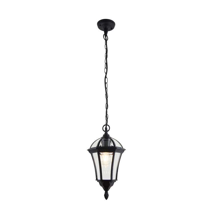 Drayton Outdoor Hanging Lantern, Black