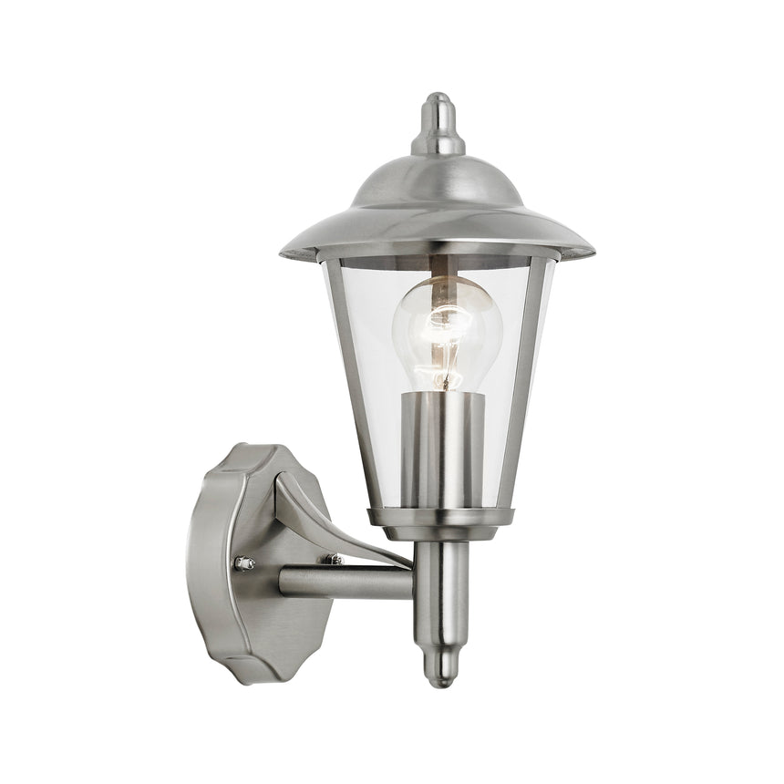 Klien Outdoor Wall Lantern, Stainless Steel