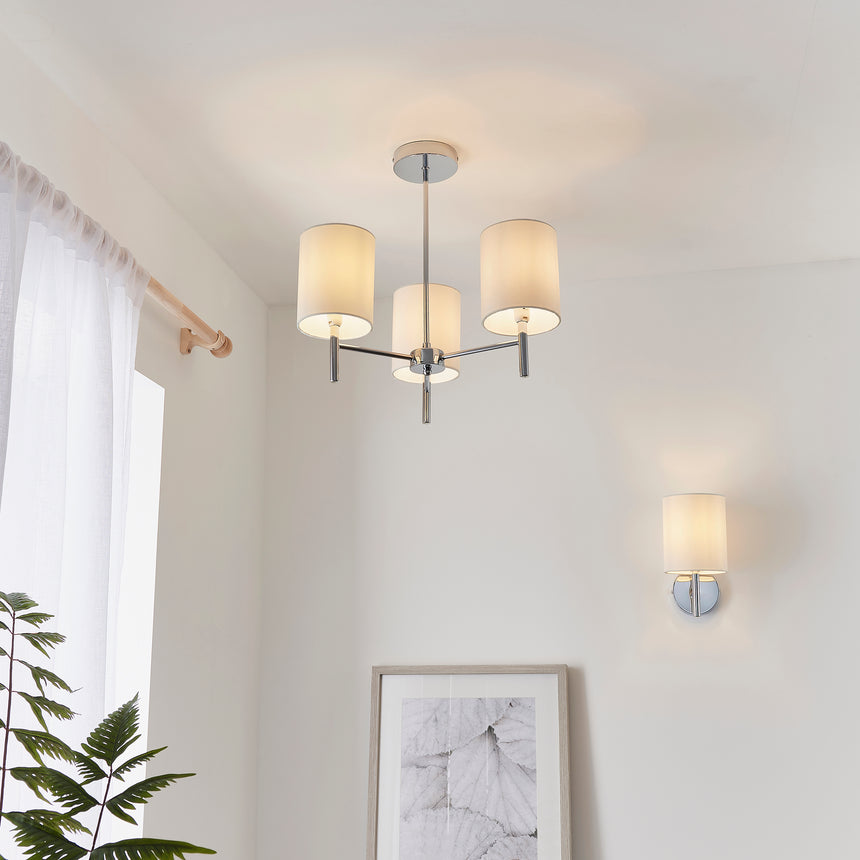 Brio 3 Light Semi-flush Ceiling Light