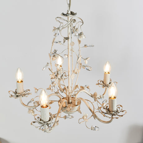 Lullaby 5 Light Chandelier, Cream