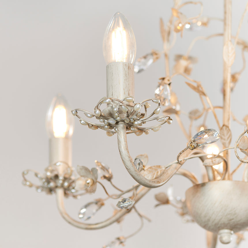 Lullaby 5 Light Chandelier, Cream