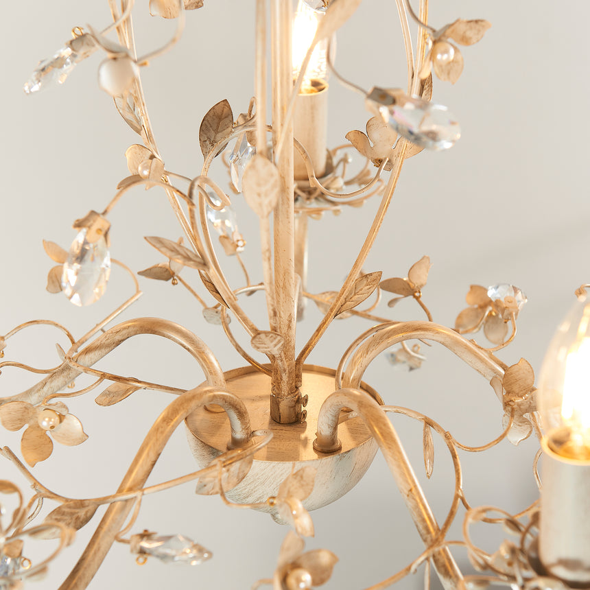 Lullaby 5 Light Chandelier, Cream