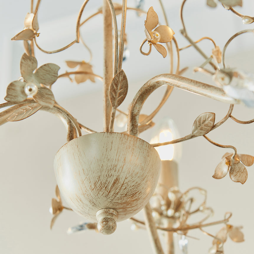 Lullaby 3 Light Chandelier, Cream