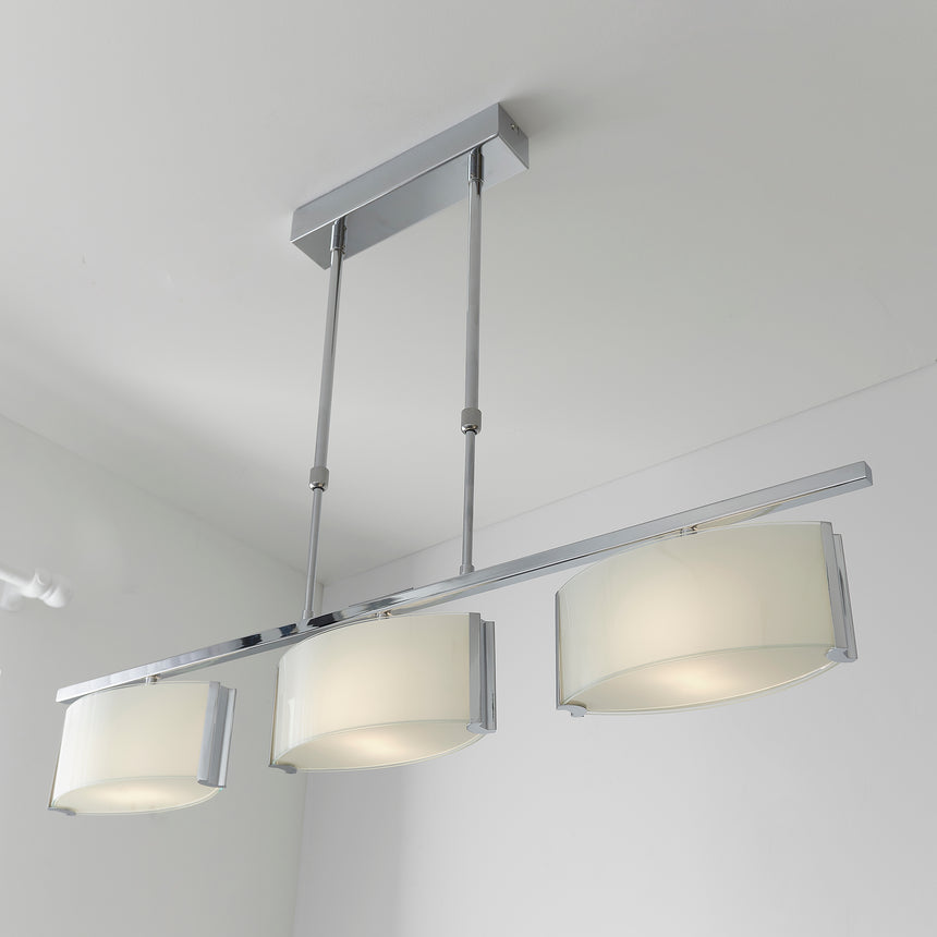 Clef 3 Light Semi-flush Island Ceiling Light