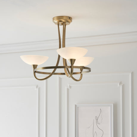 Cagney 3-Light Semi-flush Ceiling Light