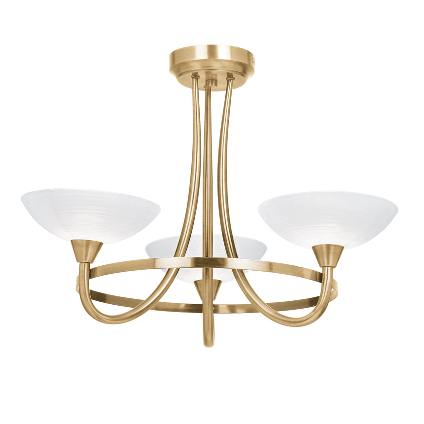 Cagney 3-Light Semi-flush Ceiling Light