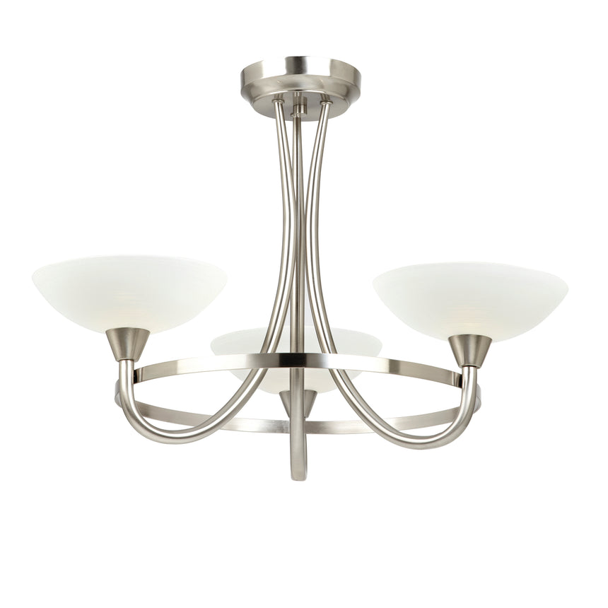 Cagney 3-Light Semi-flush Ceiling Light