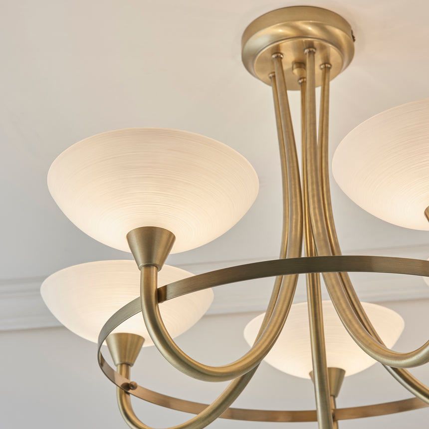 Cagney 5-Light Semi-flush Ceiling Light