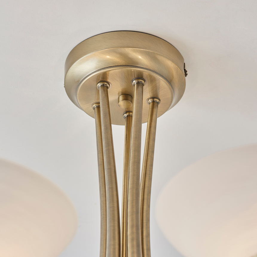 Cagney 5-Light Semi-flush Ceiling Light