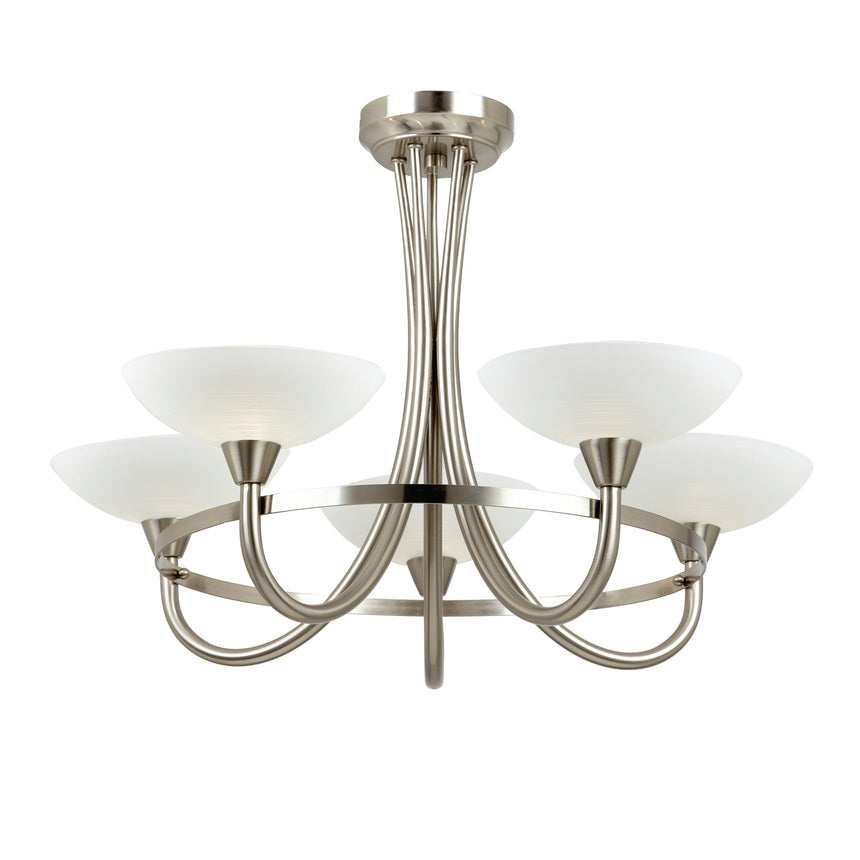 Cagney 5-Light Semi-flush Ceiling Light