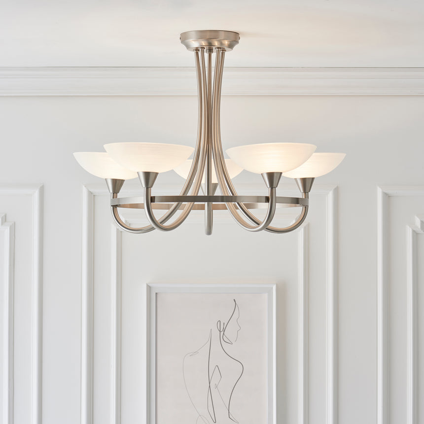 Cagney 5-Light Semi-flush Ceiling Light